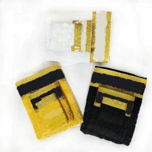 Ensemble de serviettes en coton unisexe de haute qualité cadeau de Festival pour hommes femmes ensembles de serviettes motif Portrait moderne 3 pièces serviettes