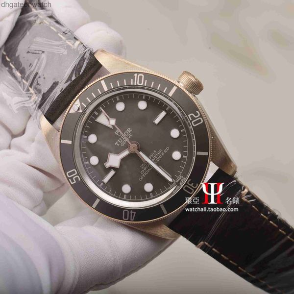 Version de haute qualité Tudery Designer Wristwatch Dirudder 1958 39mm 925 Silver Automatic Mechanical Mens Watch 79010 Montres