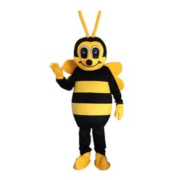 Costume de mascotte d'abeilles de haute qualité, taille adulte, petite abeille173w