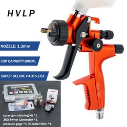 High Guns Quality Quality 4000B HVLP Papet pistolet de 1,3 mm de buse en acier inoxydable atomisation pulvérisée professionnelle aérographe pour la peinture automobile 230216 er ing