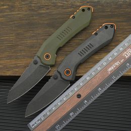 Haute dureté Stonewash 8Cr13mov Blade 6280 Couteau pliant G10 / Fibre de carbone Handle de poche Couteau extérieur Camping Multitool Hunting Fishing Emergency Tactical 551