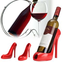 Hoge hakschoen wijnfleshouder Hanger Red Wine Rack Support Bracket Bar Accessoires Tabel Decoratie Moderne stijl Promotie Nieuw9471437