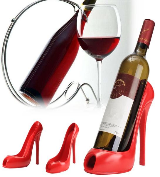 Zapato de tacón alto Soporte para botella de vino Percha Soporte para estante para vino tinto Accesorios para barra Decoración de mesa Estilo moderno Preferred4019232