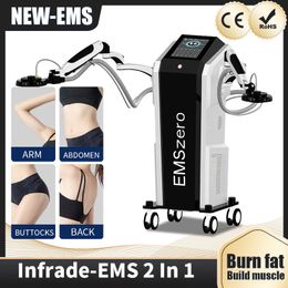 Estimulador muscular electromagnético enfocado de alta intensidad Nalga Abdomen Músculo construido Instrumento para bajar de peso Tratamiento infrarrojo para mitigar el dolor