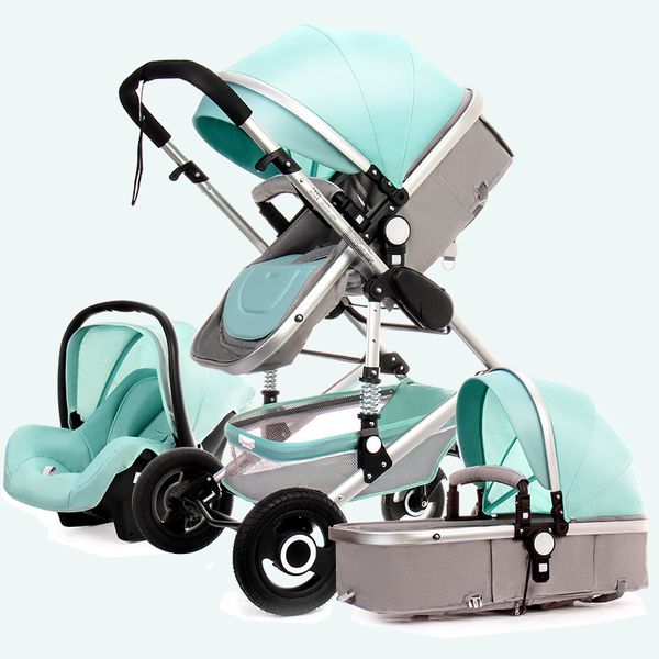 2020 cochecito de bebé de paisaje alto puede sentarse reclinable bidireccional ligero amortiguador plegable cochecito de bebé recién nacido multifunción