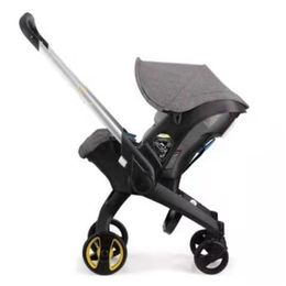 High Landscope Baby Stroller 3 In 1 Fashionable draagbare draagbare karren met comfortabele autostoelt buiten UV Bescherming Babywachter Baby koets BA12 B23