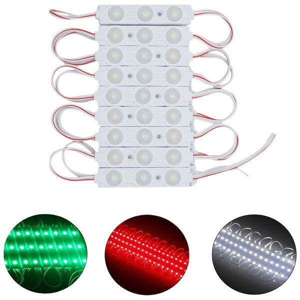 Modules de pixels Led RGB 12V, étanches, haute luminosité, 3 Led 5050 SMD, rétro-éclairage Led 80lm pour lettres de canal