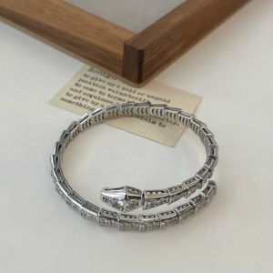 Bracelet de marque de luxe de luxe Bracelet S925 Silver Snake Bracelet Womens Design Grade Personnalisez avec le logo original Bulgarly