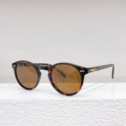 Brands de luxe élevés tortuesbill acides acides acides des lunettes de soleil pour hommes concepteurs de protection optique de protection des yeux extérieurs UV400 de qualité supérieure faite à la main OV5186