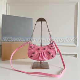 Haute luxe véritable moto sac femmes luxe mode épaule cool fille crossover rose Mini cire noir argent rouge blanc sacs femmes sacs à main sacs à main