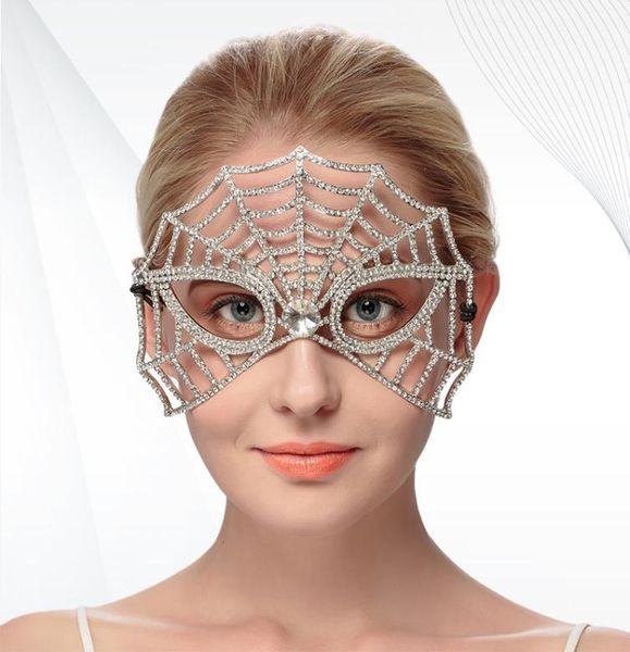 High Luxury Halloween Princess Diamond Masks Dance Party Mystérieux Masques rétro Masques Cosplay For Girls Head Sexy Mask Carnival JC4591719