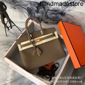 High Luxurys Bag End Wax Line Semi Manual Togo Leather Bolso de cuero para mujer