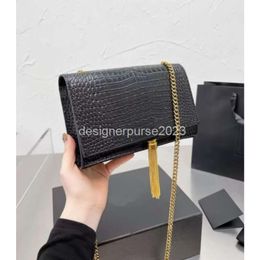 Hoge Luxe Keten Meer Mode Tote Bag Kleur Ontwerpers Katee Woc Handtas Leer Dames Clutch Dames Kwaliteit Meisje Tassel Bags Handtassen Crossbody Portemonnee Fm2r