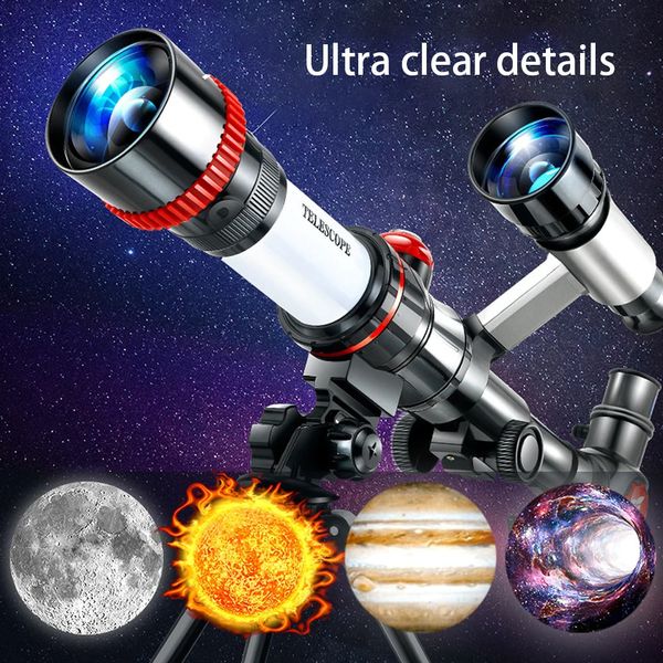 Télescope astronomique professionnel élevé Expérience monoculaire pour les débutants pour les débutants Planètes de lune 240408