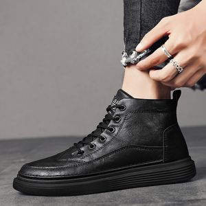 High Men Lace-Up Designer Quality Boots Half Classic Style Shoes Winter Fall Snow Snow Man Walking Boots Factory Item R612 233
