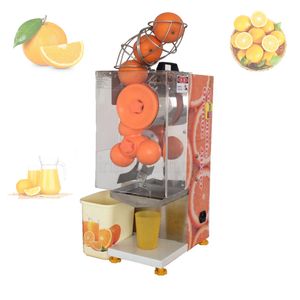 Hoogwaardige commerciële oranje Juicer-machine Volautomatische roestvrijstalen elektrische oranje Juicer-makermachine