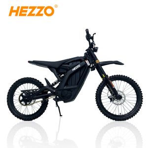 HEZZO EEC COC Certificado Ebike Envío gratis Motocicleta eléctrica de alto rendimiento 72V 9000W Middrive 100 km/h 40Ah LG Surron Talaria Sting R bicicleta de cross eléctrica todoterreno