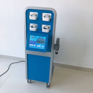 Máquina de adelgazamiento por ondas de choque de alto rendimiento Terapia de ondas de choque Equipo ESWT ED Dispositivo de criolipólisis con 4 placas criogénicas