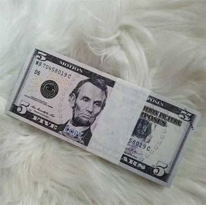Pièces hautes / paquets américains 100 Bar de monnaie gratuite Papier Dollar atmosphère Qualité Props 100-5 Money 9306 29DCI4FJK