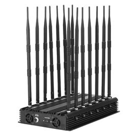 High-Power 14 bands Jammers Schilden WIFI GPS LOJACK UHF/VHF 315 433 868 MHz LoJack GSM 2G 3G 4G 5G Signaal Isolator