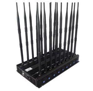 High Power 18 Antennes Desktop Jammer Schilden 5G/4G/3G/2G WIFI GPS LOJACK LORA UHF VHF Signaal Blok er