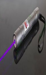 High Power 2000m 405 nm lampe de poche Violet Blue Laser Pointeur UV Purple Lazer Torchcounterfeit Detector8823306