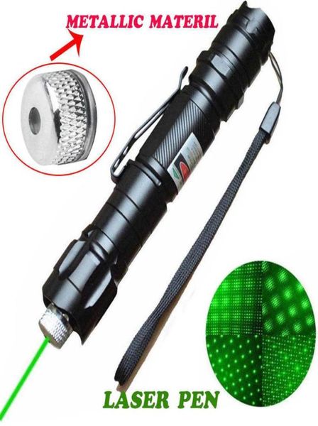 High Power 532Nm Tactical Laser Grade Green Pointer Strong Pen Lasers Lazer Pleoard Lampe militaire Clip puissant Twinkling Star 9834315