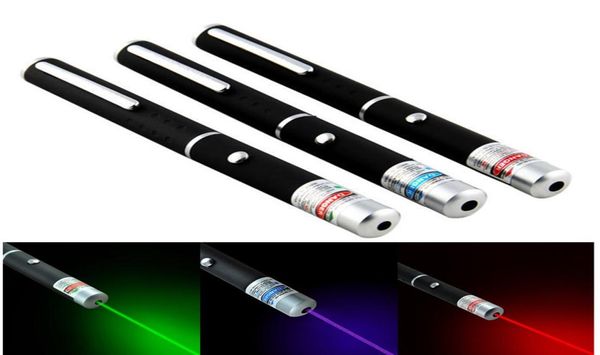 Pointeur laser vert à haute puissance 5MW Pen Pointer Laser Laser Blue Blue Red Pointe Présentation de poutre Visible Power Lazer9625214