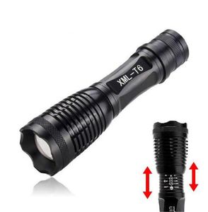 Haute puissance noir 2000 Lumen réglable Zoom T6 lampe de poche LED lampe torche pour 18650 batterie 6977274