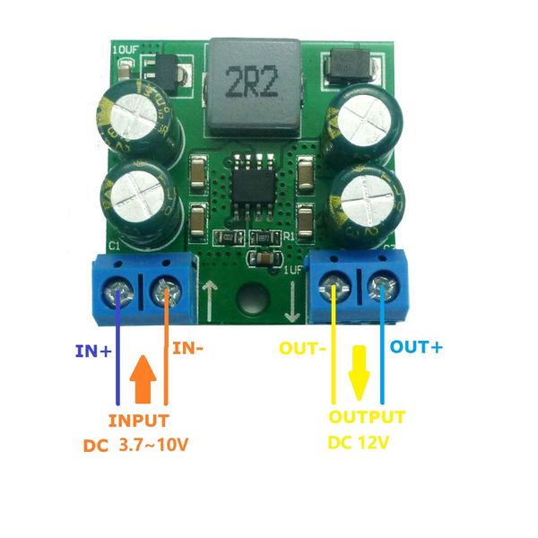 Module de boost de step-up DC-DC à haute puissance 60W DC 3,7-20V à 5V 7.5V 9V 12V 15V 24V Module Convertisseur Boost Step-Up