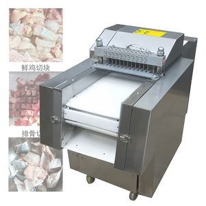 Machine de découpe en dés haute puissance pour côtes de porc pieds poulet canard poisson découpe en tranches découpeuse de viande