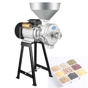 Fresadora eléctrica de alta potencia, molinillo para cereales húmedos y secos, grano de maíz, arroz, café, molino de harina de trigo