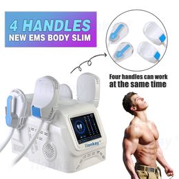 Máquina de formación del cuerpo de quemador de grasa emslim de alta potencia con RF EMS Estimulador muscular Topo Libring Cuerpo Equipo Fitness Equipo de adelgazamiento