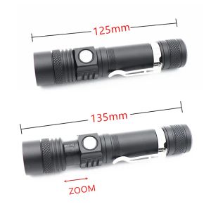 Lampe torche haute puissance 7W 300LM Q5 LED lampe de poche de camping torche mise au point réglable zoom lampes de poche étanches mini lampe lumièresZZ