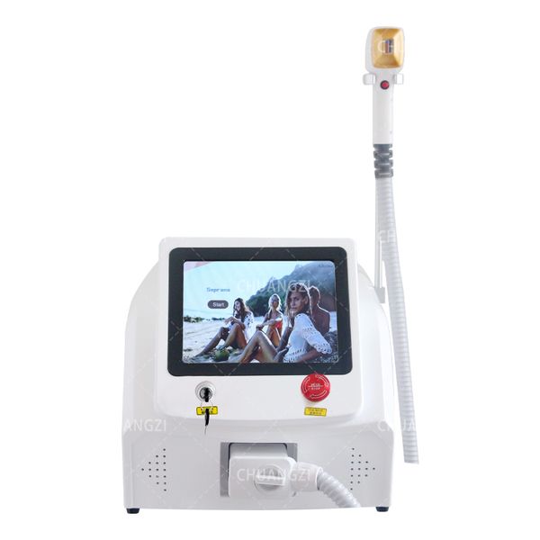 Épilateur haute puissance Ice Platinum 808nm Diode Laser Hair Removal Machine Épilateur 755 808 1064 Indolore 3 vagues