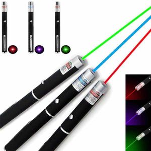 Pointeur laser haute puissance Sight Focus Lazer pen burn beam 5mW école chasse Batterie AAA longue portée 530Nm 405Nm 650Nm rouge vert bleu