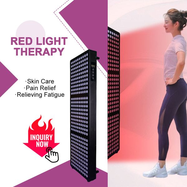 Panneau de thérapie à la lumière rouge LED haute puissance, pour soins du visage, Anti-vieillissement de la peau, 840 pièces, lumière LED, soulagement de la douleur corporelle, outils de thérapie physique