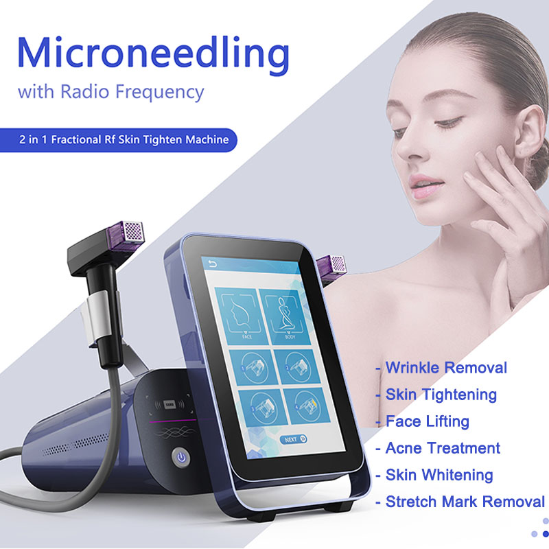 High Power Radio Frequency Micro Needle Machine Wrinkle Removal Anti Age Shrink Pores Acne Scar Treatment Skin Rejuvenation Whitening Salon Home Use