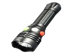 Hoog vermogen sterk magnetisch rood groen wit licht oplaadbare LED -zaklamp Torch8247295