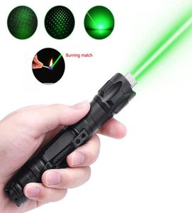 Puntero súper láser de alta potencia 009 Bolígrafo láser ardiente 532 nm Luz verde Carga USB Haz visible Potente bolígrafo láser de 10000 m Juguete para gatos6628977