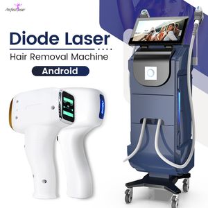High Power Triple Wavelength Permanente Diode Laser Alexandrite Haarverwijderingsmachine met Android-systemen