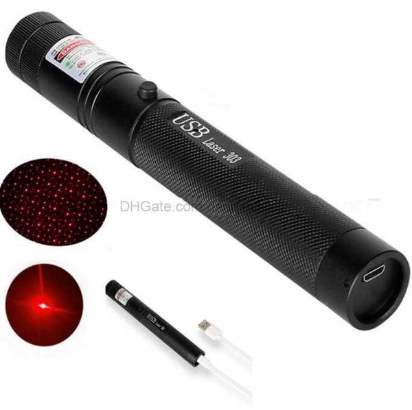 Linterna láser recargable USB de alta potencia, luces rojas, azules, moradas, verdes, haz de luces, puntero láser, bolígrafo, juguete interactivo para gatos, punteros LED con batería integrada