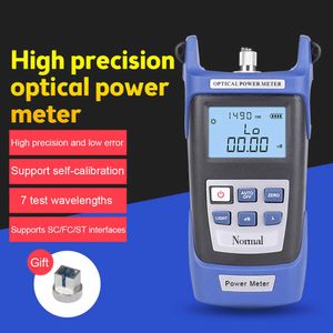 Hoge precisie handheld optische vermogensmeter vezel tester Demping Test 7 golflengten ondersteunen SC/FC/ST interfa