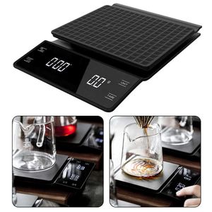 Hoge Precisie Huishoudelijke Druppelkoffie Schaal met Timer Electronica S Digitale Keuken Voedsel LCD Batterij Gewichtsaldo 210615