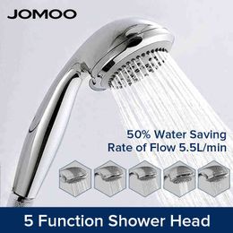 Cabezal de ducha de alta presión con 5 ajustes de pulverización JOMOO 3,5 pulgadas Douchekop boquillas de fácil limpieza masaje Spa cabezal de ducha ahorro de agua H1209