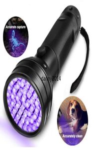 High Quailty 51 UV Ultraviolet LED lampe de poche violet Black Light Black Light Torch 395 nm Shell en aluminium UV Torches Mini Lights FLA4295836