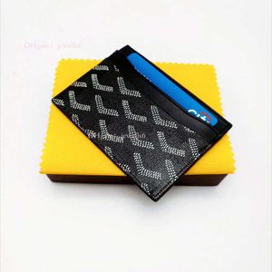 High Quailty Men Women Credit Designer Card Holder Classic Mini Bank Cardholder Small Slim Coated Canvas Wallet met dooshouder 28 Holder