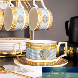Tasse à café en céramique britannique de haute qualité, tasse à café créative Simple pour la maison, tasse à thé avec tasses à étagère