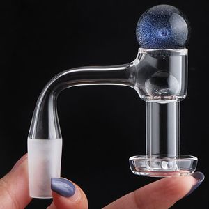 High Qualia Full Weld biseauté bordure quartz terp slurper banger avec perles, dichro en verre terp perles pour banger en quartz terp slurper