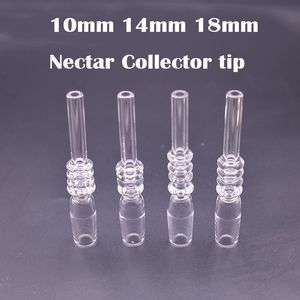 Haute qualité 10mm 14mm 18mm Quartz ongles conseils en céramique ongles plate-forme pétrolière verre Bong Dab plate-forme fumer accessoires verre tuyau d'eau